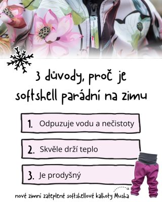 Softshell je materiál, který si v zimě zamilujete! Nejen že krásně vypadá, ale hlavně funguje. Tady je pár důvodů, proč by...