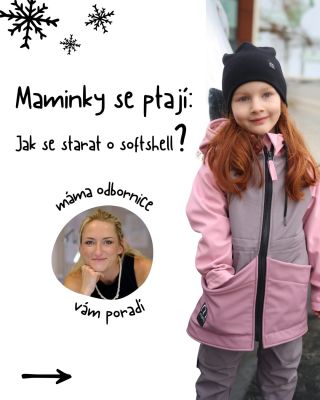 Softshell miluji. 🩷 Odolá větru, dešti i dětským dobrodružstvím v lese. Ale aby vydržel krásný a funkční co nejdéle, chce...
