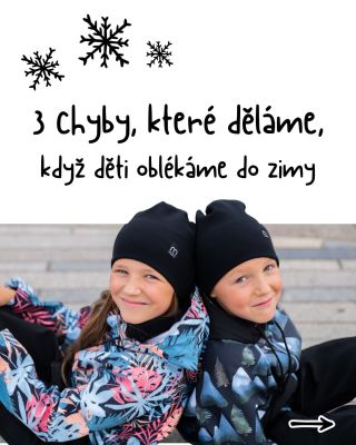 V zimě často řešíme, proč jsou děti venku po chvíli mokré, zpocené nebo jim je zima…A někdy stačí jen drobná úprava toho,...