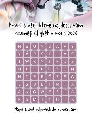 Která první 3 slova najdete v osmisměrce? Napište je do komentářů. 👇